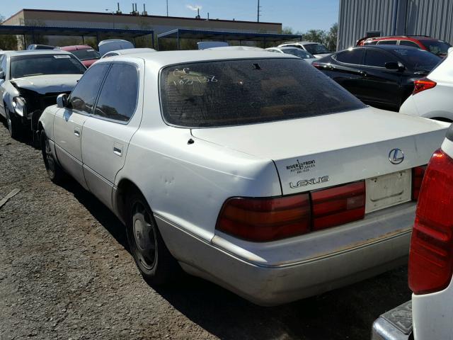 JT8UF11E9P0183438 - 1993 LEXUS LS 400 WHITE photo 3