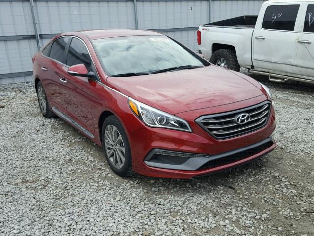 5NPE34AF6FH173024 - 2015 HYUNDAI SONATA SPO RED photo 1