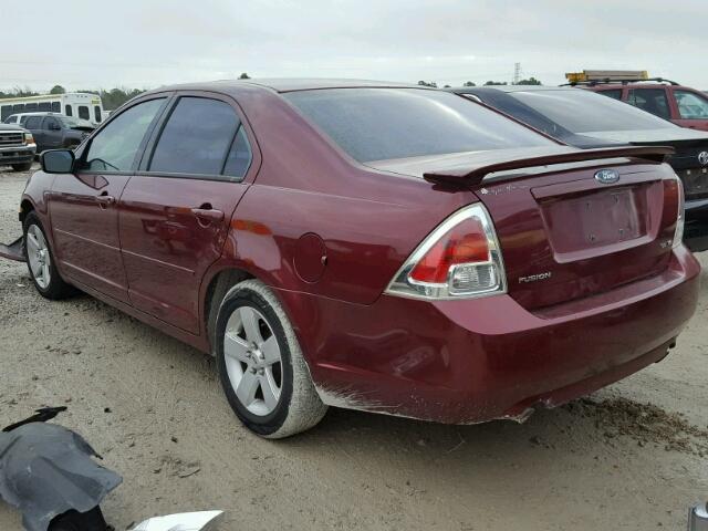 3FAFP07166R184203 - 2006 FORD FUSION SE MAROON photo 3