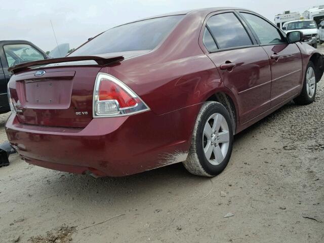 3FAFP07166R184203 - 2006 FORD FUSION SE MAROON photo 4