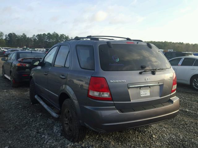 KNDJC733855356264 - 2005 KIA SORENTO EX GRAY photo 3