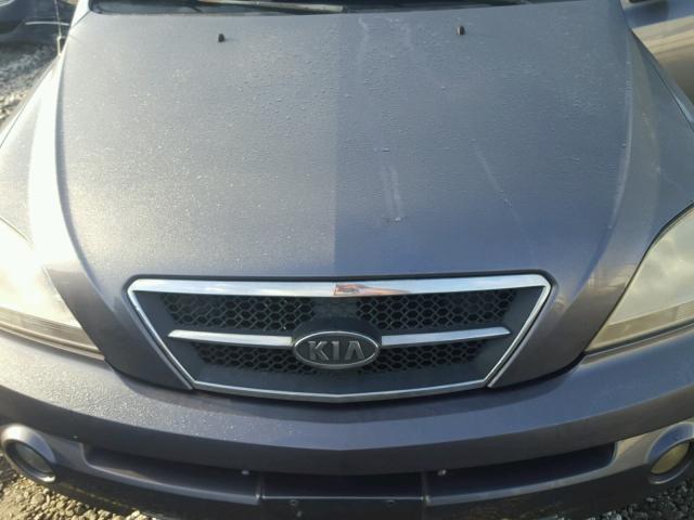 KNDJC733855356264 - 2005 KIA SORENTO EX GRAY photo 7