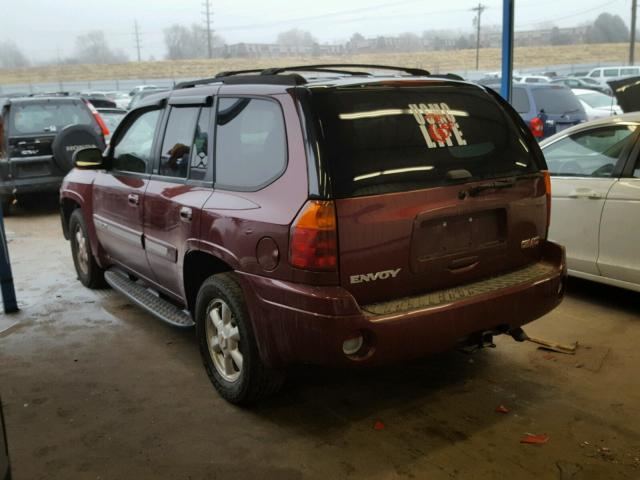 1GKDT13S142212948 - 2004 GMC ENVOY MAROON photo 3