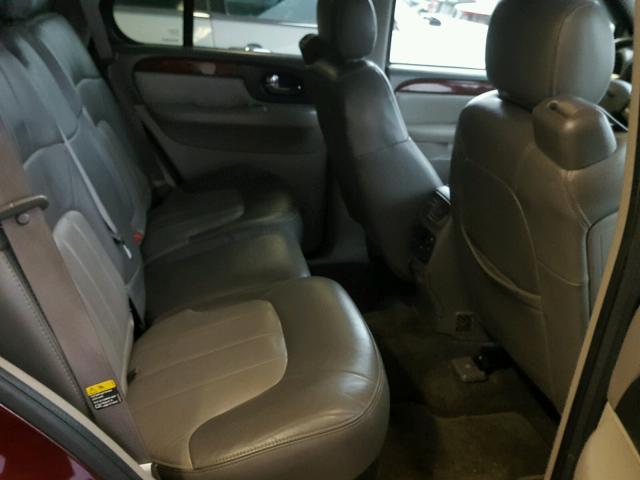 1GKDT13S142212948 - 2004 GMC ENVOY MAROON photo 6