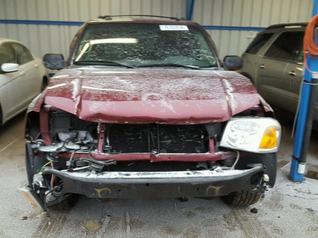 1GKDT13S142212948 - 2004 GMC ENVOY MAROON photo 9