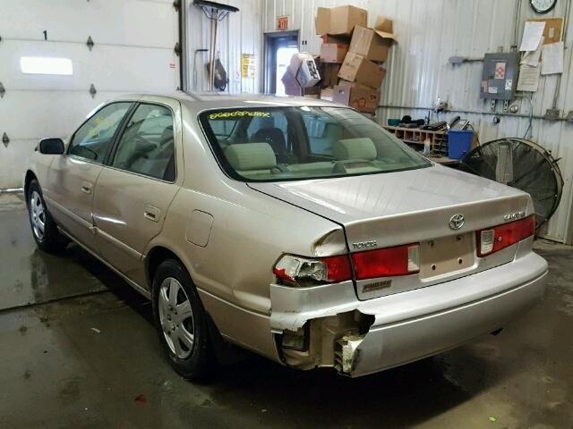 4T1BG22K51U025495 - 2001 TOYOTA CAMRY CE TAN photo 3