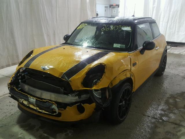 WMWXM5C5XFT973608 - 2015 MINI COOPER ORANGE photo 2