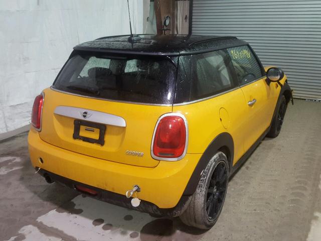 WMWXM5C5XFT973608 - 2015 MINI COOPER ORANGE photo 4