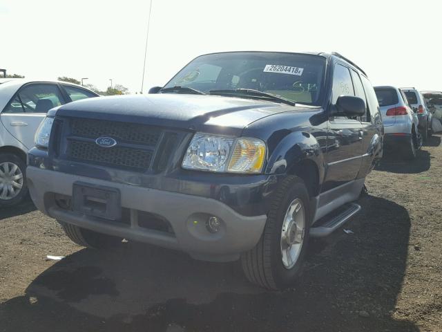 1FMYU60E73UB03642 - 2003 FORD EXPLORER S BLUE photo 2