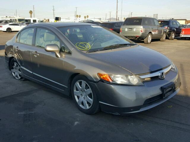 2HGFA16548H338381 - 2008 HONDA CIVIC LX GRAY photo 1