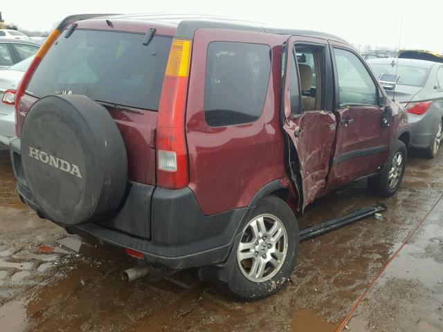 SHSRD78873U137322 - 2003 HONDA CR-V EX MAROON photo 4