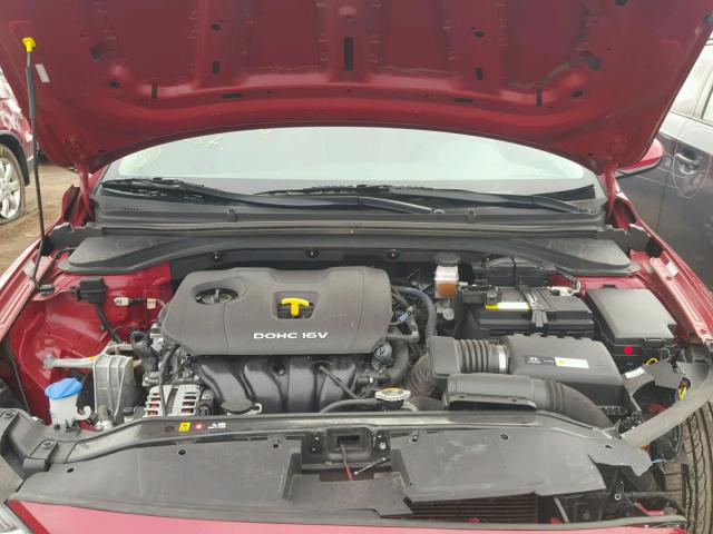 KMHD74LF6HU060935 - 2017 HYUNDAI ELANTRA SE BURGUNDY photo 7