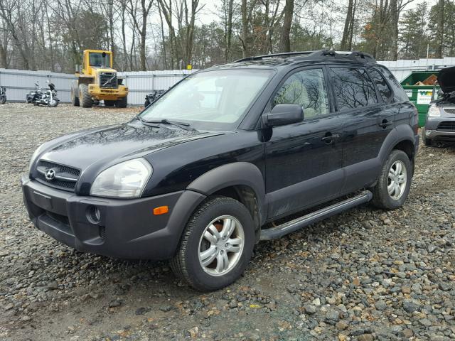 KM8JN72D66U310097 - 2006 HYUNDAI TUCSON GLS BLACK photo 2