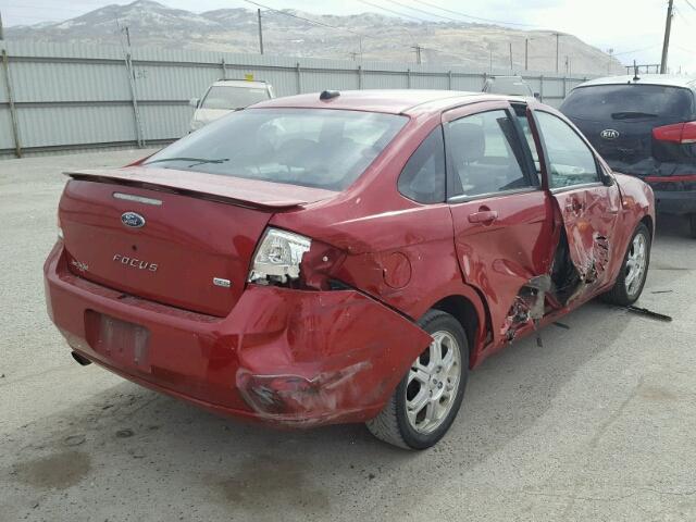 1FAHP36N39W139042 - 2009 FORD FOCUS SES RED photo 4