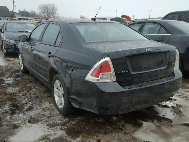 3FAHP07Z69R193177 - 2009 FORD FUSION SE BLACK photo 3