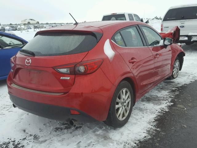 JM1BM1L75E1202670 - 2014 MAZDA 3 TOURING RED photo 4