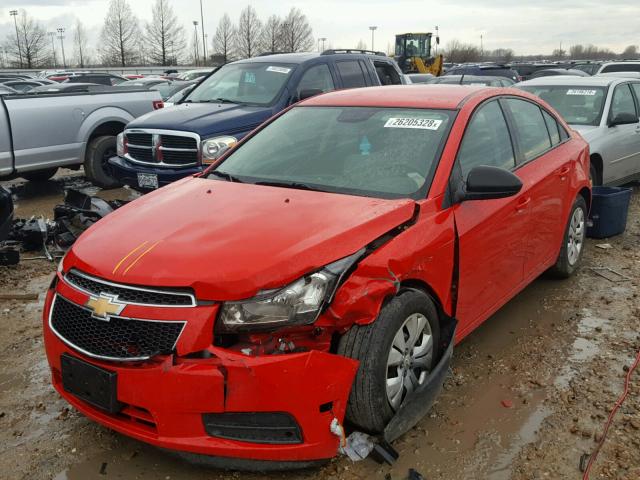 1G1PA5SH5E7486985 - 2014 CHEVROLET CRUZE LS RED photo 9