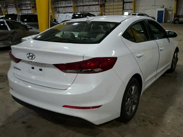 5NPD84LFXJH219442 - 2018 HYUNDAI ELANTRA SE WHITE photo 4