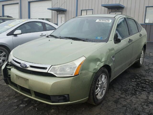 1FAHP35N88W120549 - 2008 FORD FOCUS SE GREEN photo 2