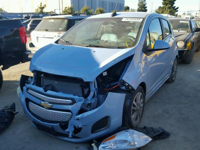 KL8CK6S09FC750150 - 2015 CHEVROLET SPARK EV 1 蓝色 照片 2