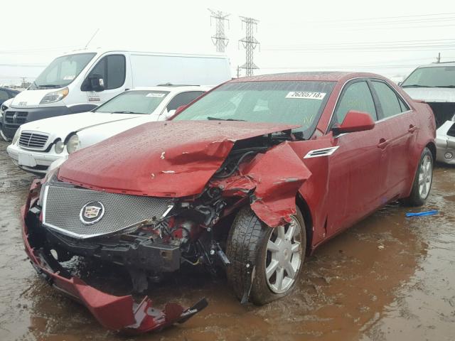 1G6DG577380185169 - 2008 CADILLAC CTS RED photo 2