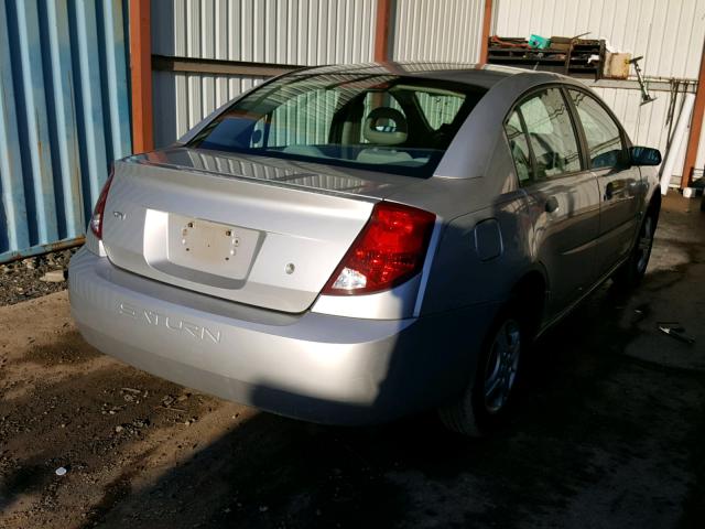 1G8AG52F34Z224888 - 2004 SATURN ION LEVEL SILVER photo 4