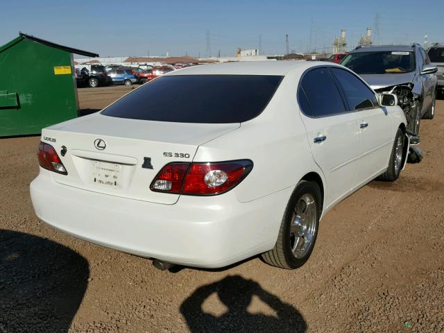 JTHBA30G140022274 - 2004 LEXUS ES 330 WHITE photo 4