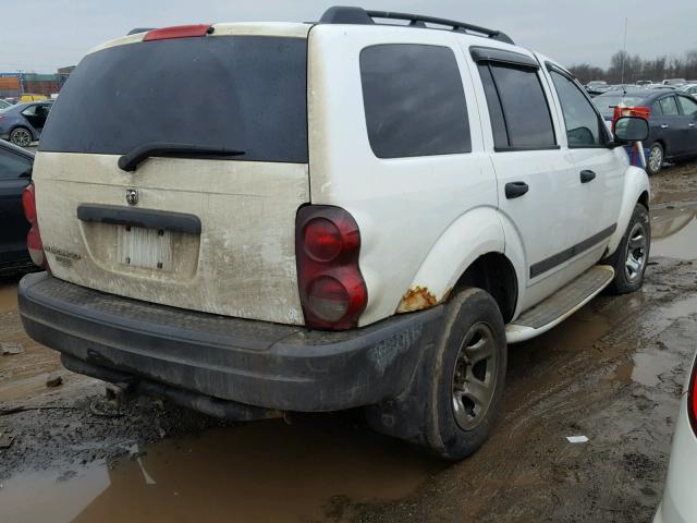 1D8HB58N64F139239 - 2004 DODGE DURANGO LI WHITE photo 4