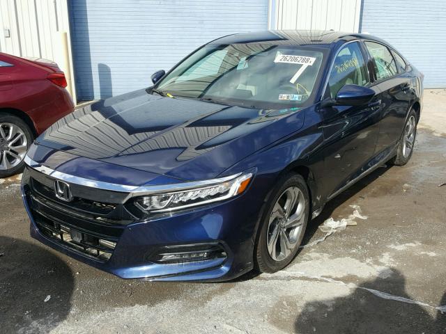 1HGCV1F46JA050588 - 2018 HONDA ACCORD EX BLUE photo 2