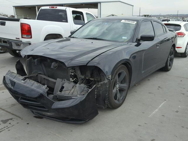 2C3CDXHG8CH271761 - 2012 DODGE CHARGER SX BLACK photo 2