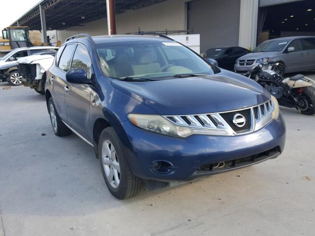 JN8AZ18UX9W005471 - 2009 NISSAN MURANO S BLUE photo 1