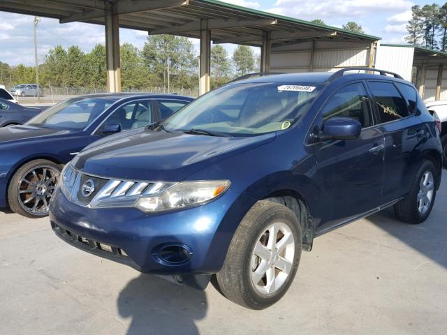 JN8AZ18UX9W005471 - 2009 NISSAN MURANO S BLUE photo 2