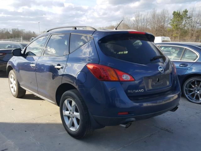 JN8AZ18UX9W005471 - 2009 NISSAN MURANO S BLUE photo 3