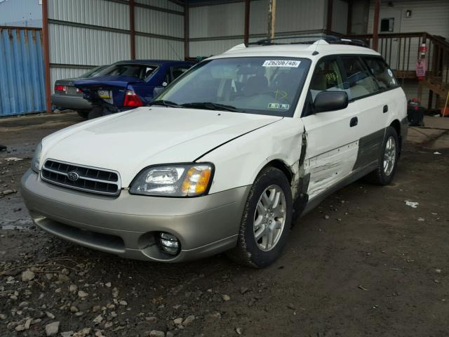 4S3BH665X16642845 - 2001 SUBARU LEGACY OUT WHITE photo 2