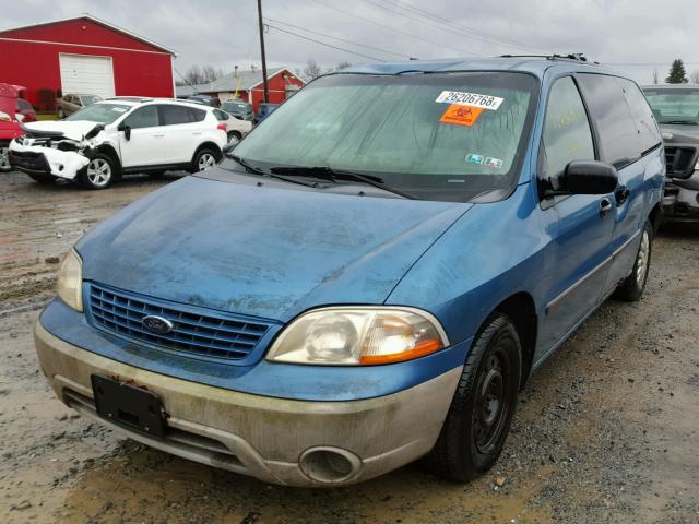 2FMZA514X1BA04894 - 2001 FORD WINDSTAR L BLUE photo 2