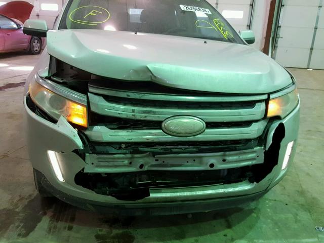 2FMDK4JC7CBA03729 - 2012 FORD EDGE SEL SILVER photo 9