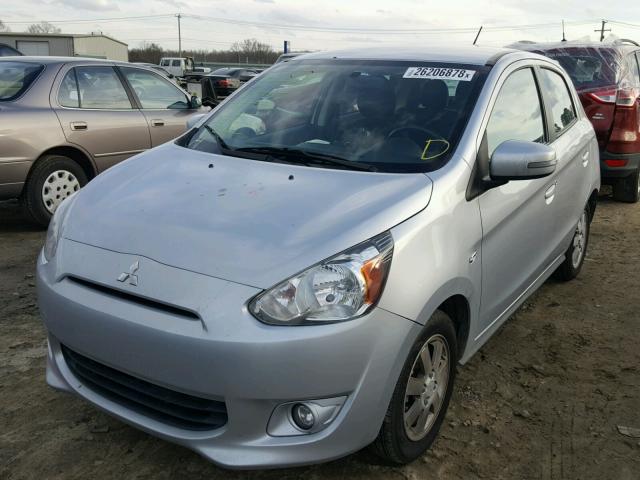 ML32A4HJ0FH036231 - 2015 MITSUBISHI MIRAGE ES SILVER photo 2