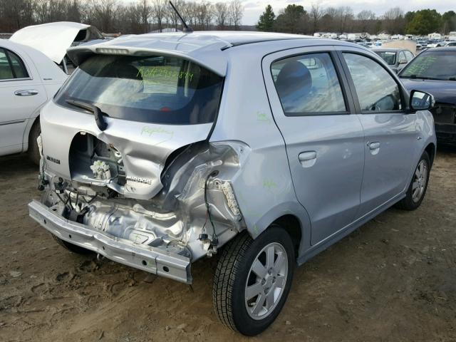 ML32A4HJ0FH036231 - 2015 MITSUBISHI MIRAGE ES SILVER photo 4