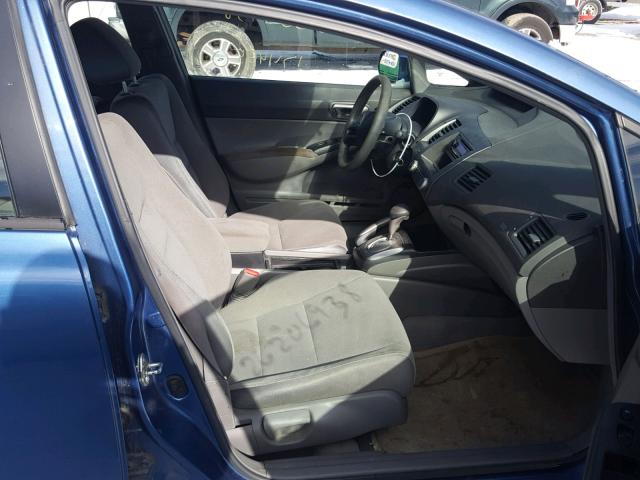 2HGFA16556H502489 - 2006 HONDA CIVIC LX BLUE photo 5