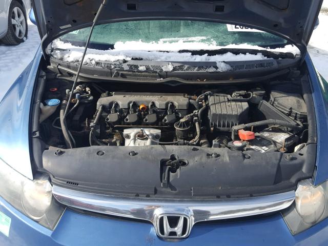 2HGFA16556H502489 - 2006 HONDA CIVIC LX BLUE photo 7