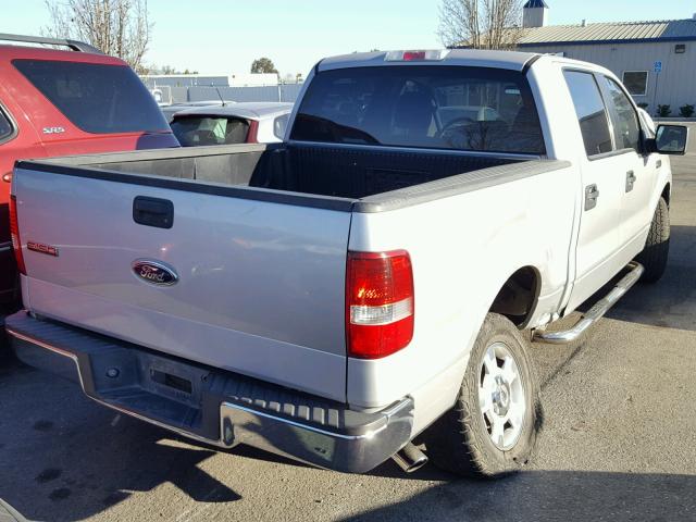 1FTRW12W25KC98107 - 2005 FORD F150 SUPER SILVER photo 4