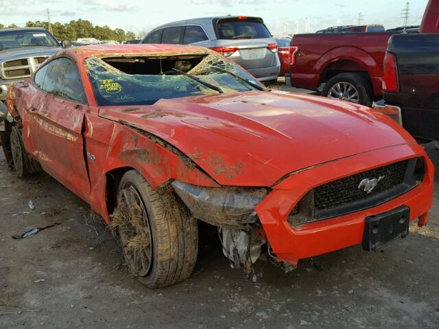 1FA6P8CF2F5381419 - 2015 FORD MUSTANG GT ORANGE photo 1