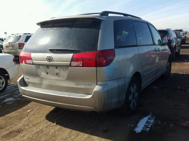 5TDZA22C35S229011 - 2005 TOYOTA SIENNA XLE GOLD photo 4