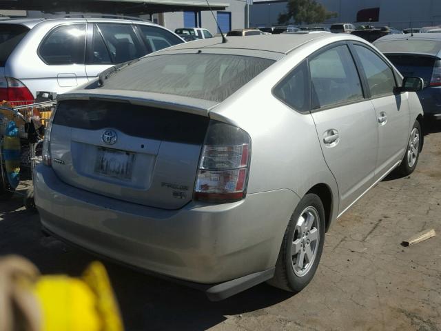 JTDKB20U550124421 - 2005 TOYOTA PRIUS SILVER photo 4