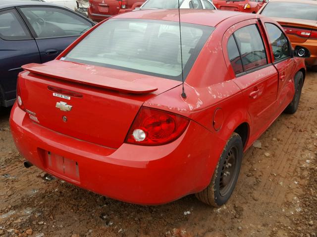 1G1AK52F557626924 - 2005 CHEVROLET COBALT RED photo 4