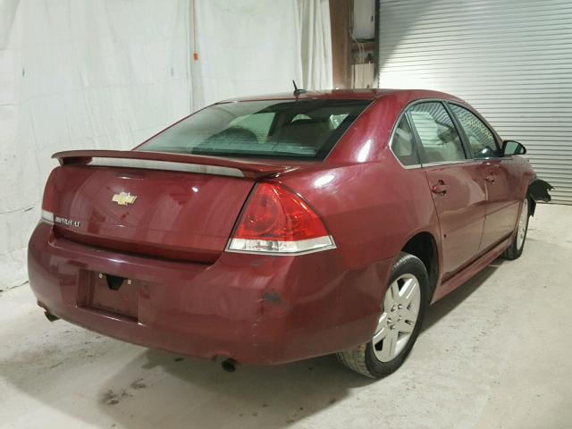 2G1WB5E38C1313125 - 2012 CHEVROLET IMPALA LT RED photo 4