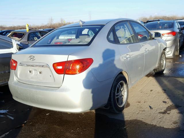 KMHDU4AD2AU092264 - 2010 HYUNDAI ELANTRA BL SILVER photo 4