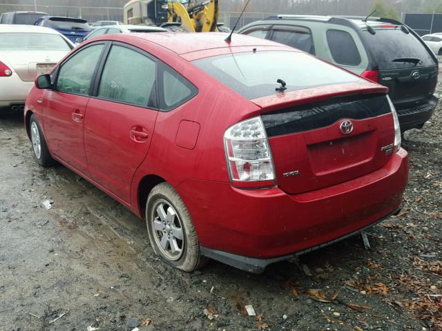 JTDKB20U167511539 - 2006 TOYOTA PRIUS RED photo 3