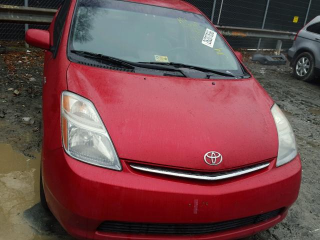 JTDKB20U167511539 - 2006 TOYOTA PRIUS RED photo 9