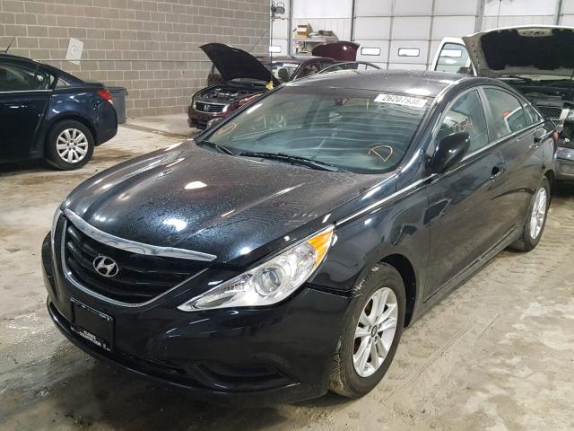 5NPEB4ACXDH766651 - 2013 HYUNDAI SONATA GLS BLACK photo 2